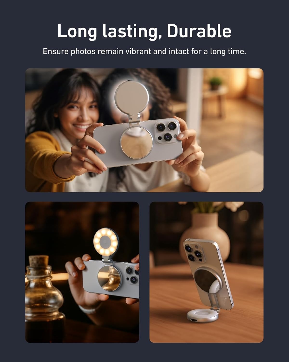 luz magnética para selfies