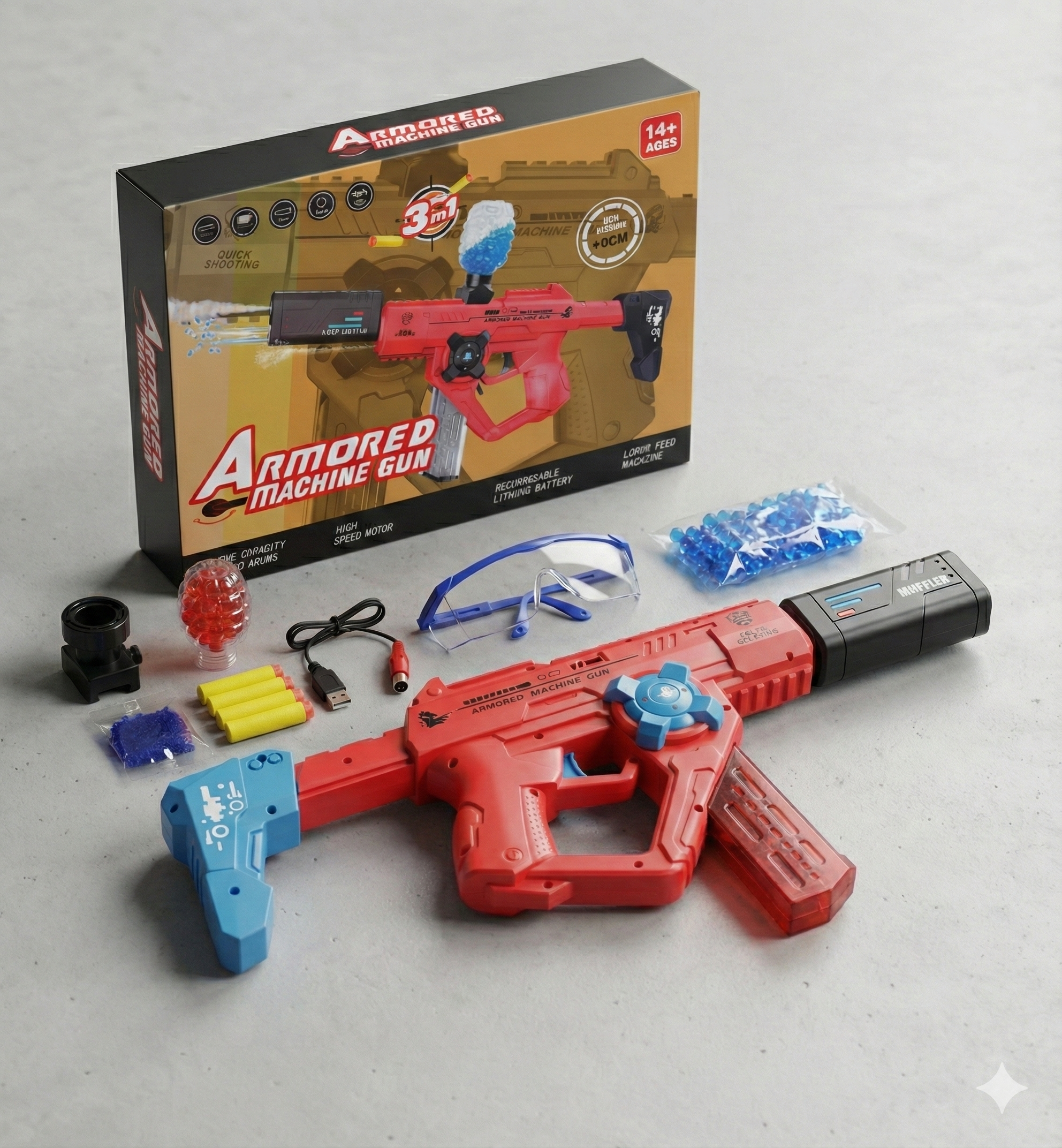 pistola hidrogel 3 en 1