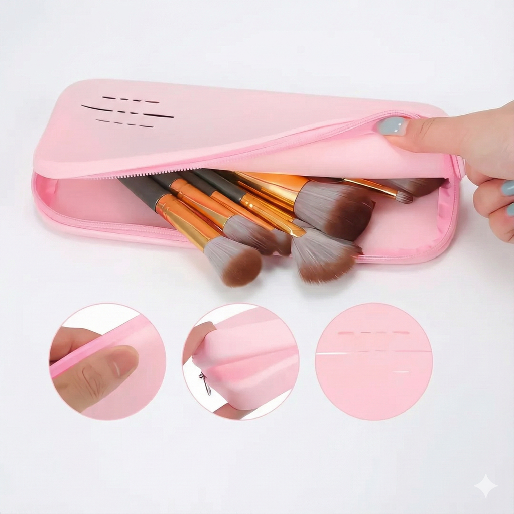 cosmetiquera de silicona