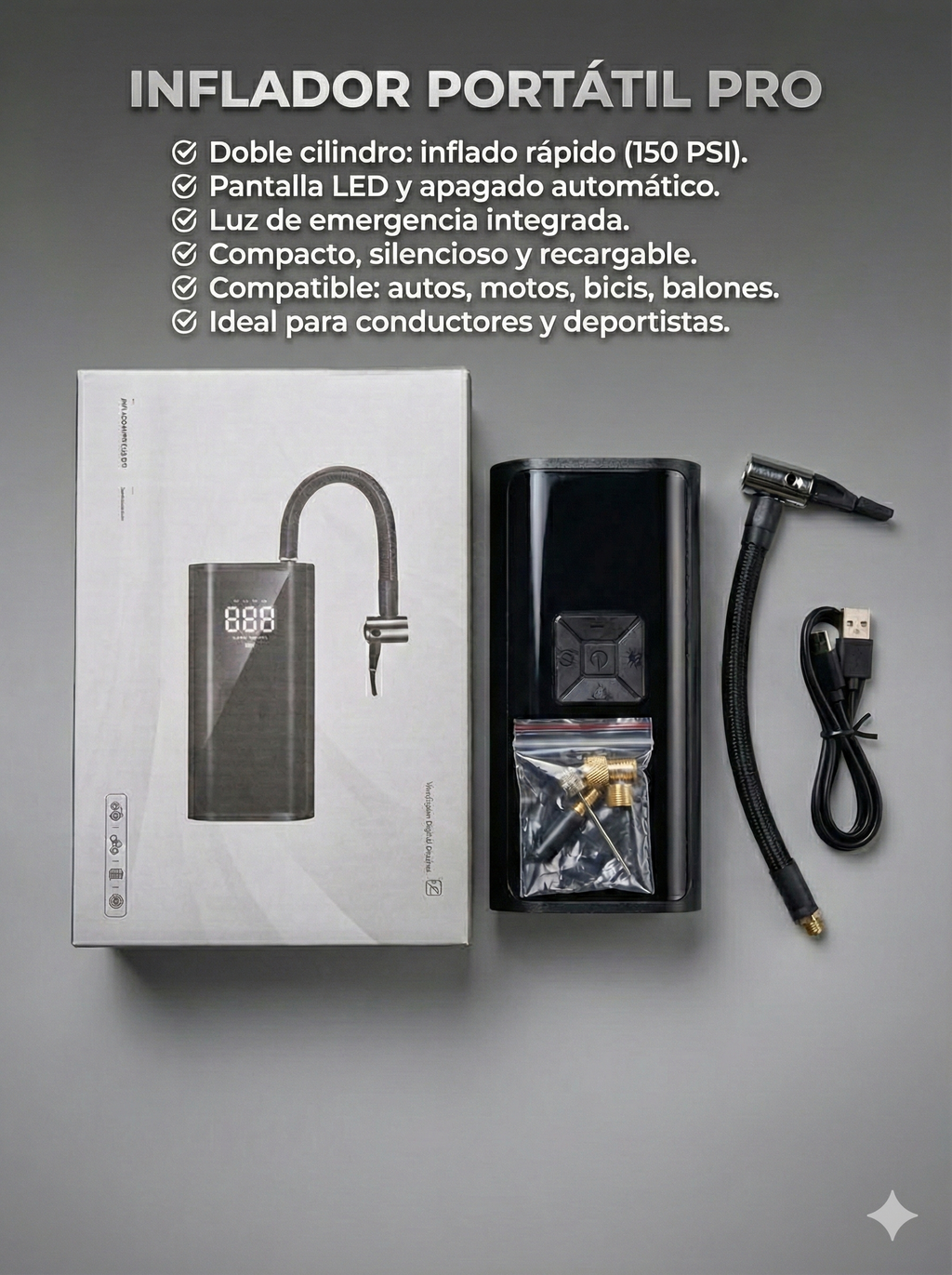 inflador portatil pro