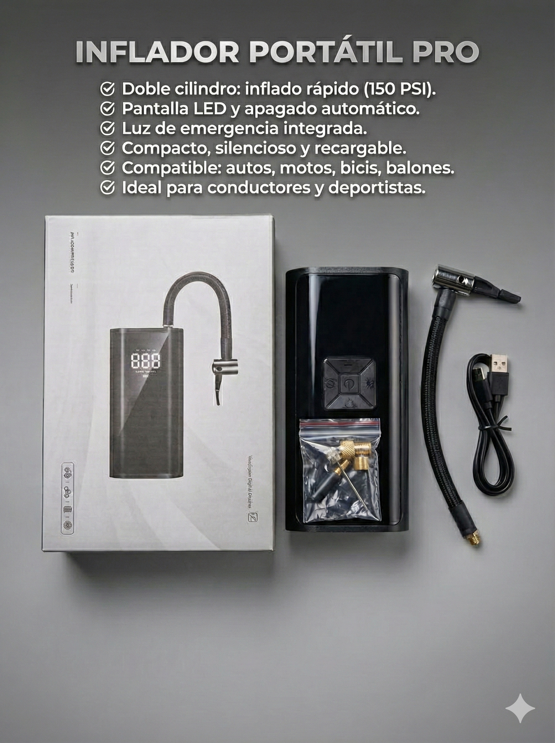 inflador portatil pro