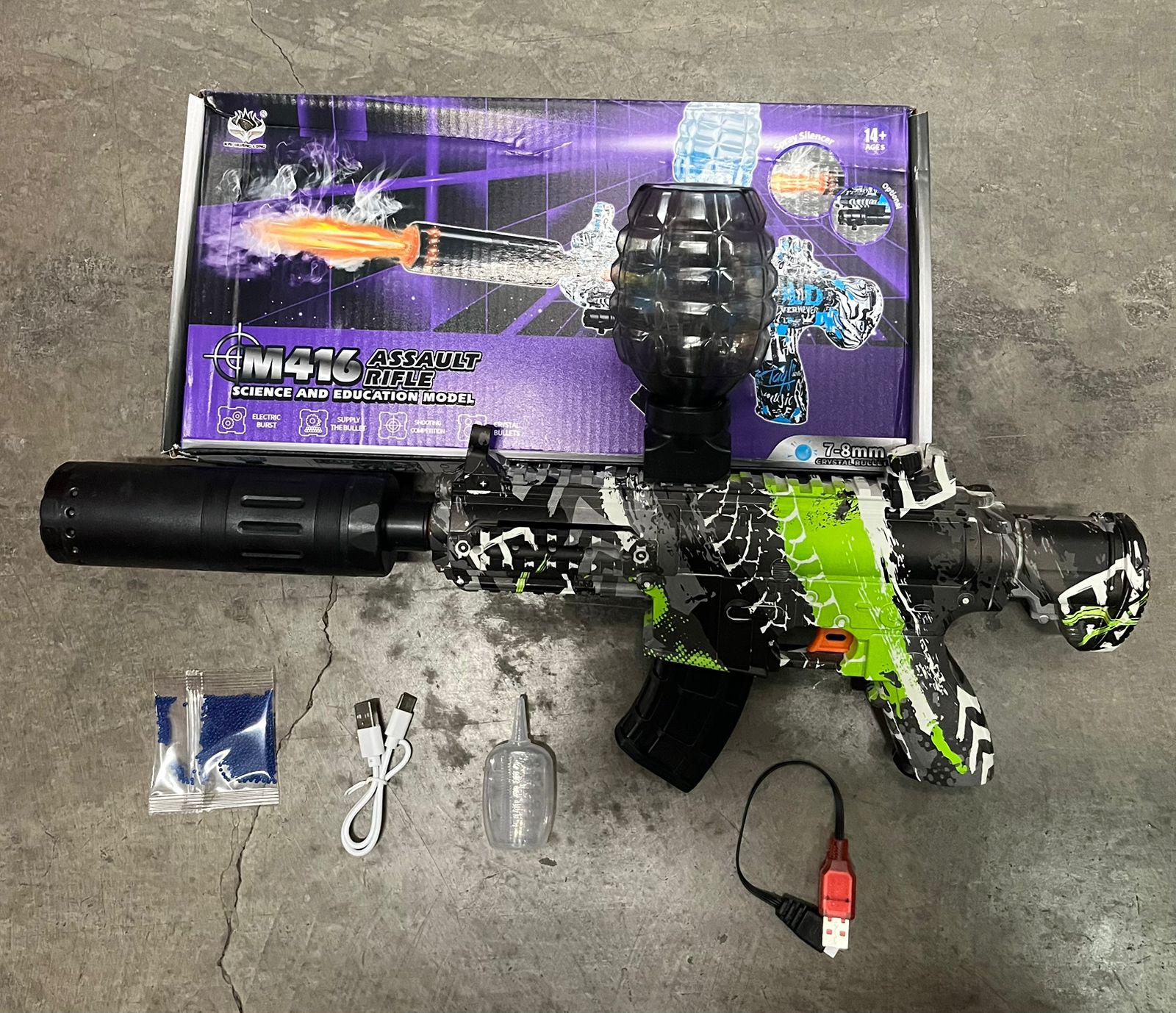 pistola hidrogel con luz