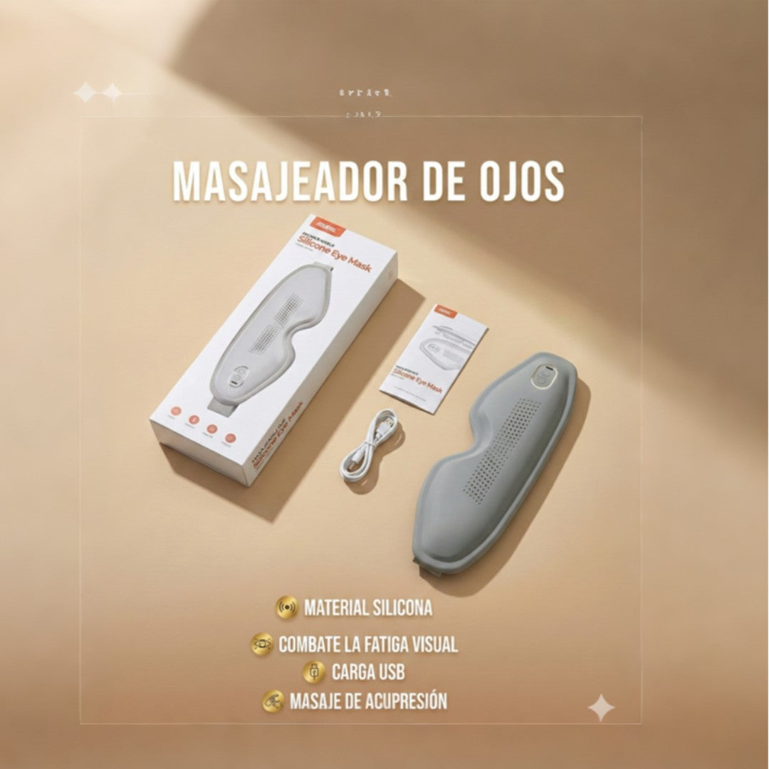 masajeador ojos silicona