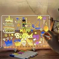 tablero de dibujo neon